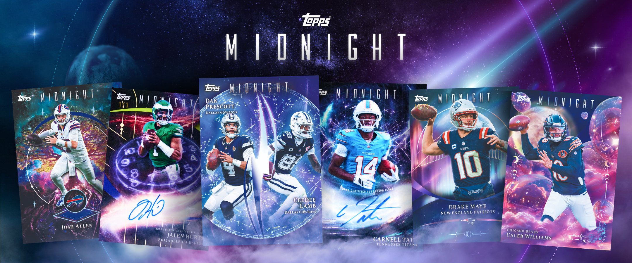 2026 Topps Midnight Football: The Checklist, the Chases, and Who Shows Up Most