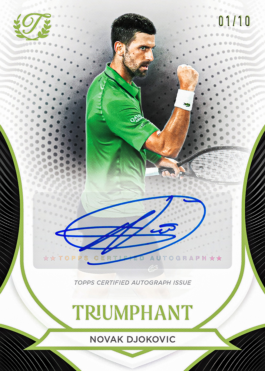 2026 Topps Triumphant Tennis: Every Card Is Numbered, and Six Players Are in Every Subset